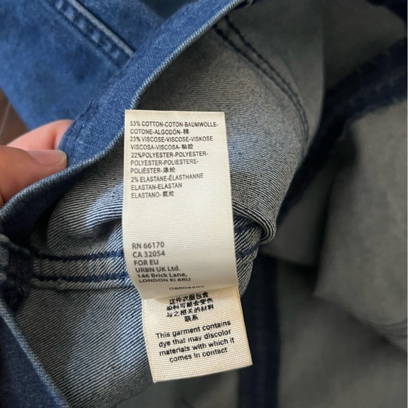 Free people denim skirt size 6 - Picture 6 of 6